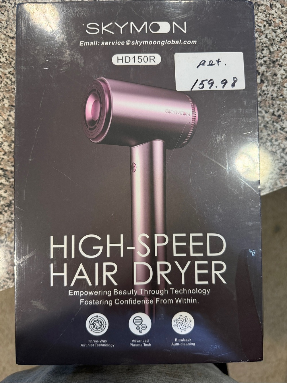 Skymon HD150R Pink High-Speed Hair Dryer, NIB